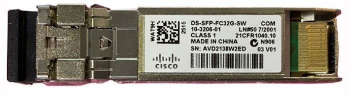 

Трансивер Cisco DS-SFP-FC32G-SW= Модуль интерфейсный сетевой 32 Gbps Fibre Channel SW SFP+, LC, DS-SFP-FC32G-SW=