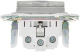 фото Розетка с заземлением с крышкой IEK SK-R16-16-44-K50