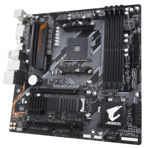 фото Материнская плата mATX GIGABYTE B450 AORUS M