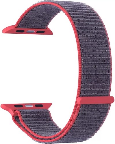 

Ремешок на руку Lyambda Vega DS-GN-02-40-3 нейлоновый для Apple Watch 38/40 mm gray-pink, Vega