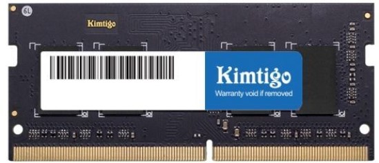 

Модуль памяти SODIMM DDR4 8GB KIMTIGO KMKS4G8582666 PC4-21300 2666MHz CL19 260-pin 1.2В single rank RTL, KMKS4G8582666