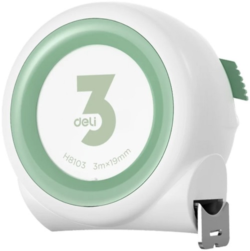 

Рулетка Deli H8103 Home Series White 3м х 19мм, клипса, шнурок, эксклюзивный дизайн, H8103