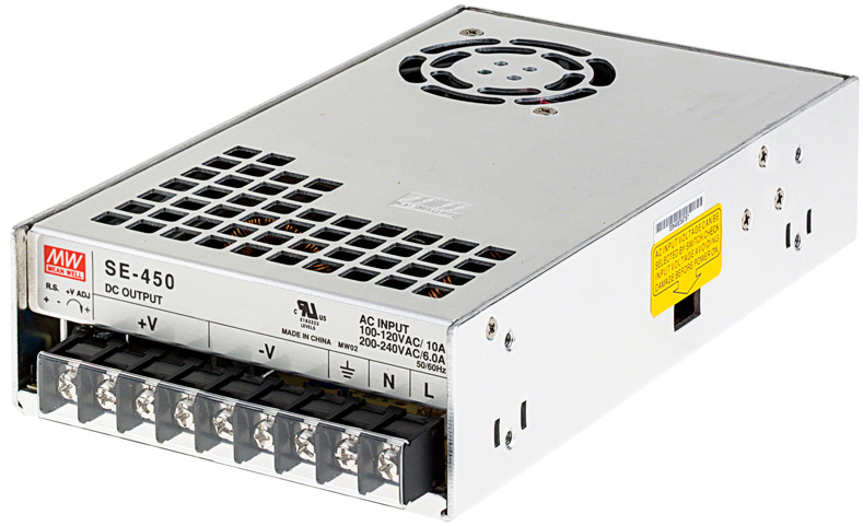 

Преобразователь AC-DC сетевой Mean Well SE-450-24 вых: 450 Вт; Выход: 24 В; U1: 24 В; Стабилизация: напряжение; Вход: 110/220В ручной; Конструктив: в, SE-450-24