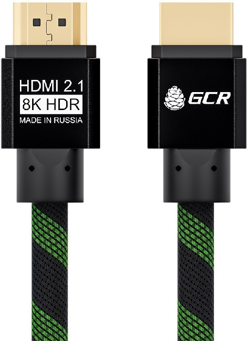 

Кабель интерфейсный HDMI-HDMI GCR GCR-51834 2.1, 8K 60Hz, 4K 144Hz, 2.0m, динамический HDR 4:4:4, Ultra HD, 48.0 Гбит/с, тройное экранирование, феррит, GCR-51834