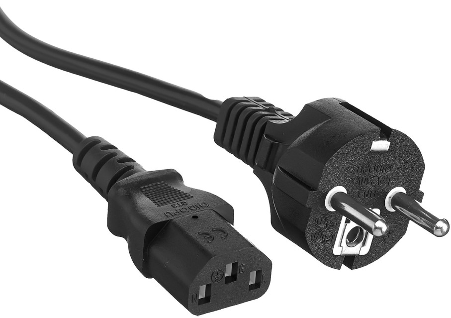 

Кабель питания Exegate PC-1P (Евровилка Schuko->С13) VDE-250V-3*0.5mm2, медь, черный, 1.0м., PC-1P