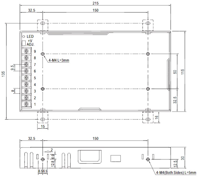 

Преобразователь AC-DC сетевой Mean Well LRS-200-24 P вых: 210 Вт; Выход: 24 В; U1: 21.6...28.8 В; I1: до 8.8 А; Стабилизация: напряжение; Вход: 220В, LRS-200-24