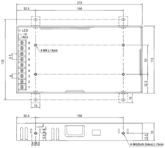 фото Преобразователь AC-DC сетевой Mean Well LRS-200-12 в Самаре