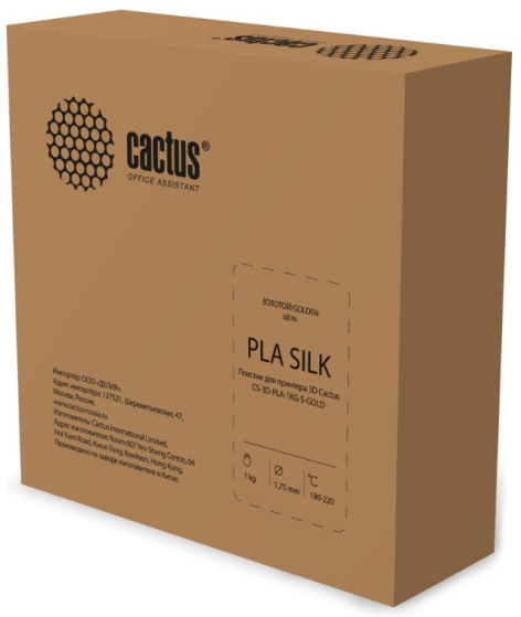фото Пластик для принтера 3D PLA Cactus CS-3D-PLA-1KG-S-GOLD в Перми