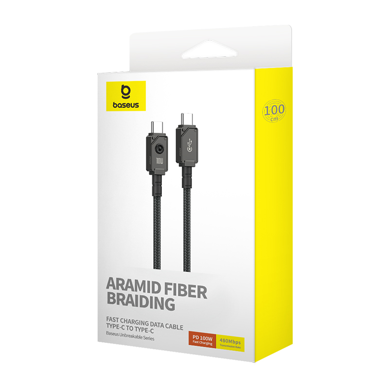 

Кабель интерфейсный Baseus P10355800111-00 Unbreakable 1m Cluster Black, P10355800111-00
