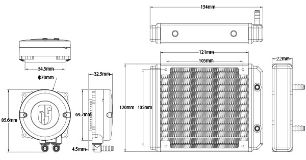 фото Система охлаждения жидкостная Deepcool MAELSTROM 120T
