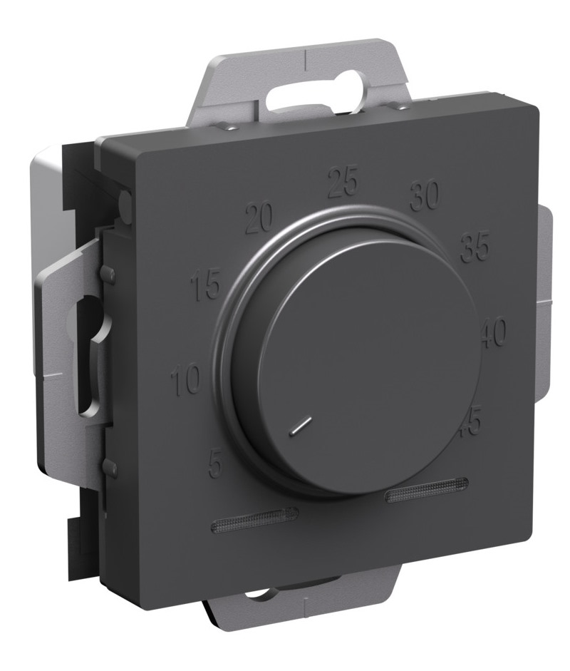 

Термостат Systeme Electric ATN001435 AtlasDesign электронный для теплого пола с датчиком, 10A, механизм, Базальт, ATN001435