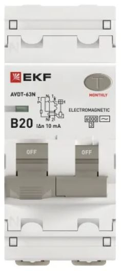 фото Автомат дифференциальный EKF D63N26M20B10 в Челябинске