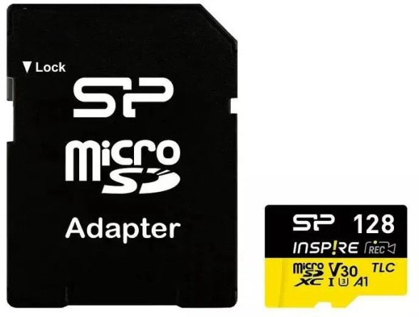 Изображение товара Карта памяти Silicon Power 128 ГБ Micro SDXC UHS-I U3 A1 Video Class 30 с адаптером