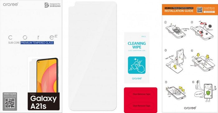 

Защитное стекло Samsung Araree by KDLAB GP-TTA217KDATR для Samsung Galaxy A21s прозрачная 1шт., Araree by KDLAB