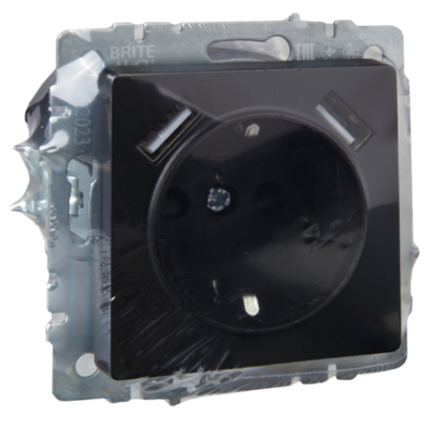 фото Розетка с заземлением  IEK BR-R14-16-U21-D21-K53 в Уфе