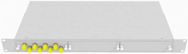 фото Кросс оптический стоечный  TopLAN КРС-Top-1U-08ST/U-OM2-GY в Уфе