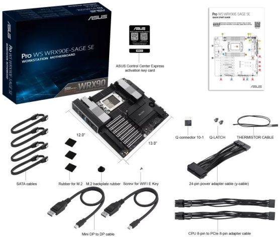 фото Материнская плата E-ATX ASUS PRO WS WRX90E-SAGE SE в Уфе
