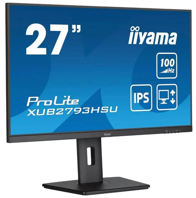 

Монитор 27" Iiyama ProLite XUB2793HSU-B7 1920x1080 LED, 16:9, IPS, 300cd, 1300:1, 80M:1, 1ms, 178/178, DP, HDMI, USB, 100Hz, Speakers, tilt, pivot, sw, ProLite XUB2793HSU-B7