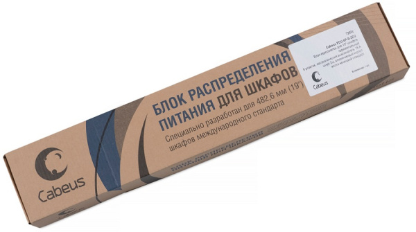 фото Блок розеток 19", 6 розеток Cabeus PDU-6P-B-2EU в Воронеже
