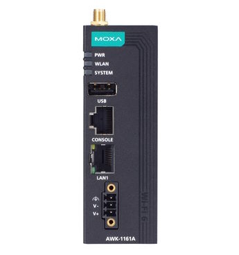 

Точка доступа MOXA AWK-1161C-UN-T беспроводная Wi-Fi клиент 802.11ax, с 1 портом Ethernet 10/100/1000BaseT(X) с расширенным диапозоном температур, AWK-1161C-UN-T