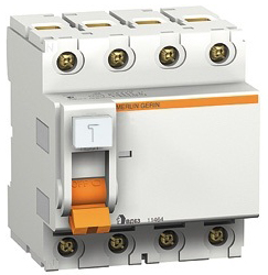 

Выключатель Schneider Electric 11460 дифференциального тока (УЗО) 4п 25А 30мА ВД63 АС (серия "Домовой"), 11460