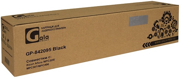 

Тонер-картридж GalaPrint GP_842095_BK для принтеров Ricoh Aficio MPC306/MPC307/MPC406 Black 17000 копий, GP_842095_BK