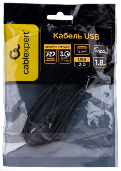 фото Кабель интерфейсный USB 2.0 Cablexpert CC-USB2-CMCM-100-1.8M в Уфе