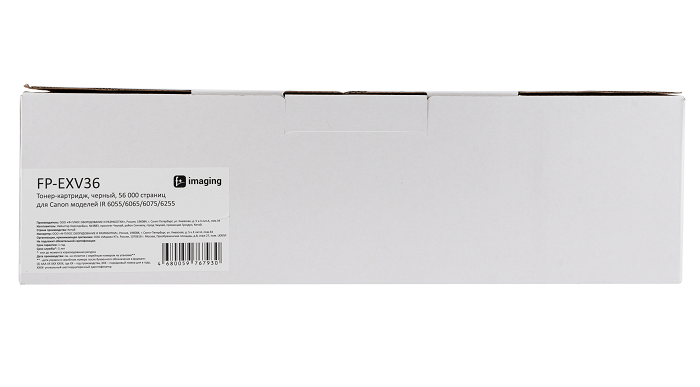 

Тонер-картридж F+ FP-EXV36 черный, 56 000 страниц, для Canon моделей IR 6055/6065/6075/6255, FP-EXV36