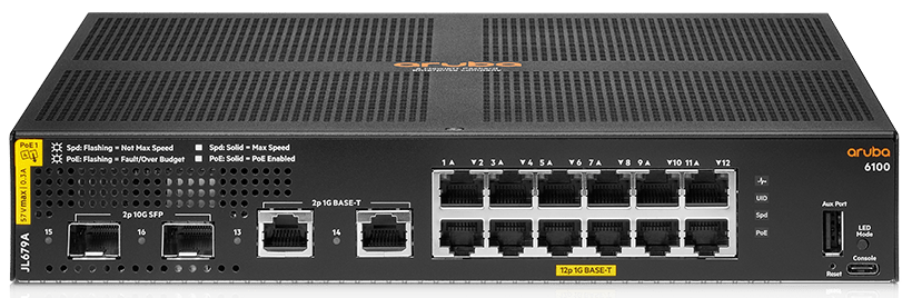 

Коммутатор Aruba 6100 JL679A 12G CL4 2SFP+ 139W, 6100