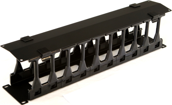 фото Кабельный организатор  Hyperline CMF-2U-FPL106-MCOV-RAL9005 в Екатеринбурге