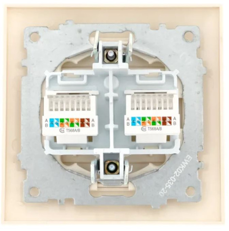 фото Розетка компьютерная в сборе EKF EWK02-035-20 в Омске
