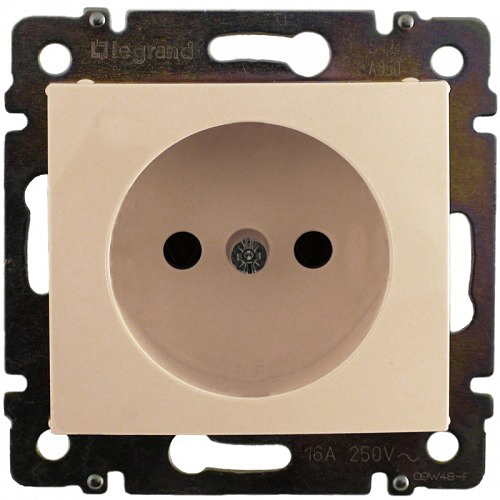 

Розетка Legrand 774316 Valena без заземления, без шторок, в рамку, 2К, 16А, 250В, IP20 (слоновая кость), 774316