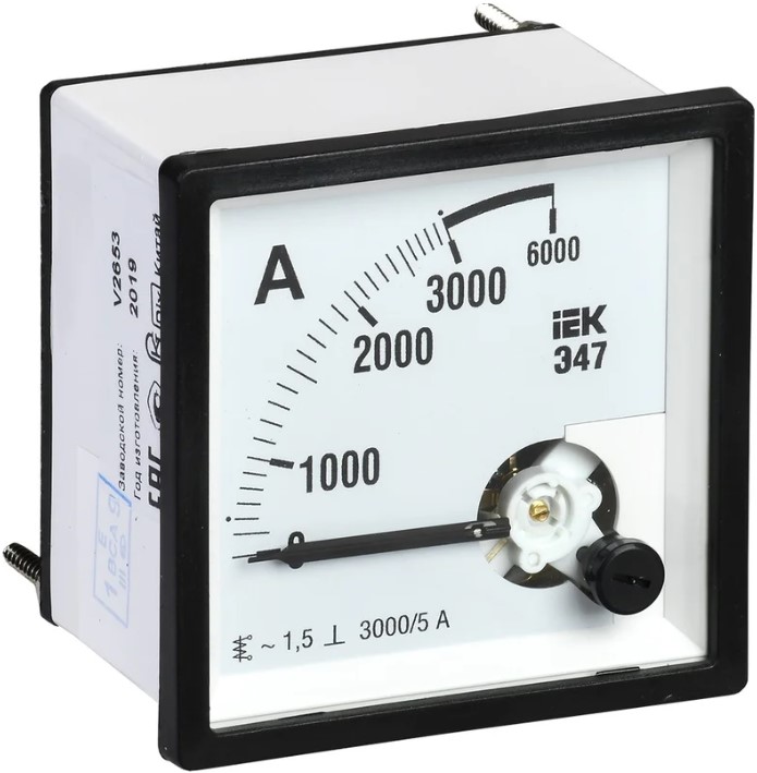 

Амперметр IEK IPA10-6-3000-E Э47 3000/5А кл. точн. 1,5 72х72мм, IPA10-6-3000-E