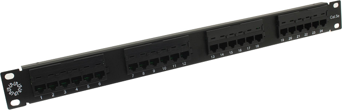 

Патч-панель 19", 24xRJ45, UTP, Кат. 5е 5bites PPU55-01 KRONE,110,DUAL IDC,1U, PPU55-01
