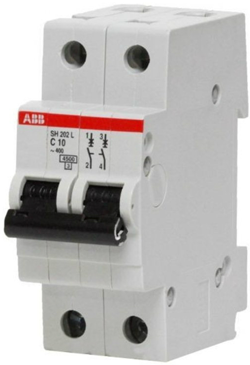 

Автоматический выключатель ABB 2CDS242001R0104 SH202L 2P 10А (С) 4,5kA, 2CDS242001R0104