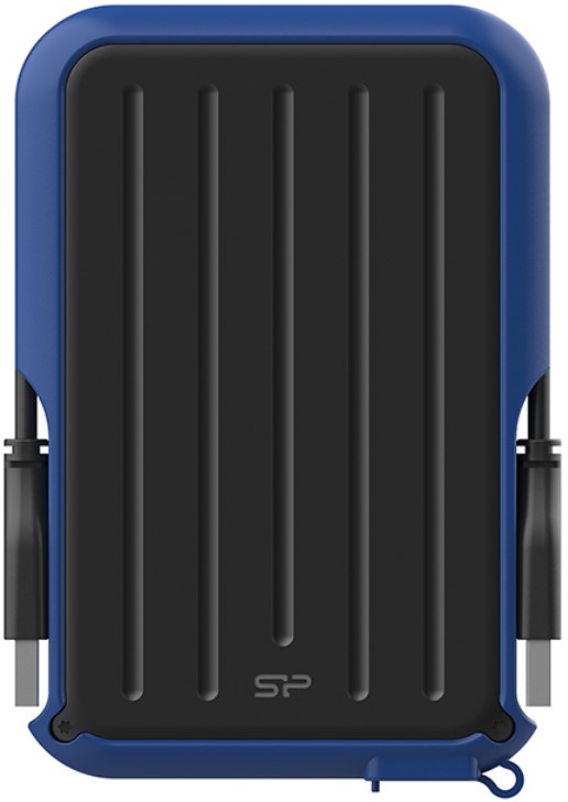 

Внешний жесткий диск 2.5'' Silicon Power SP040TBPHD66LS3B Armor A66 4TB USB 3.2 black/blue, SP040TBPHD66LS3B
