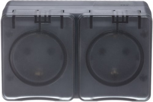 

Розетка Schneider Electric ATN544026 AtlasDesign PROFI IP54 O/У двойная с заземлением со шторками 16А 250B, антрацит, ATN544026