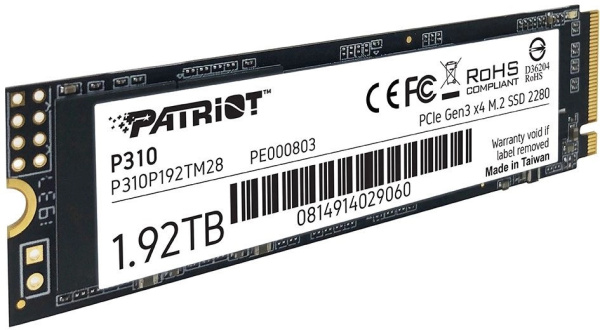 фото Накопитель SSD M.2 2280 Patriot Memory P310 в Уфе 1920 ГБ