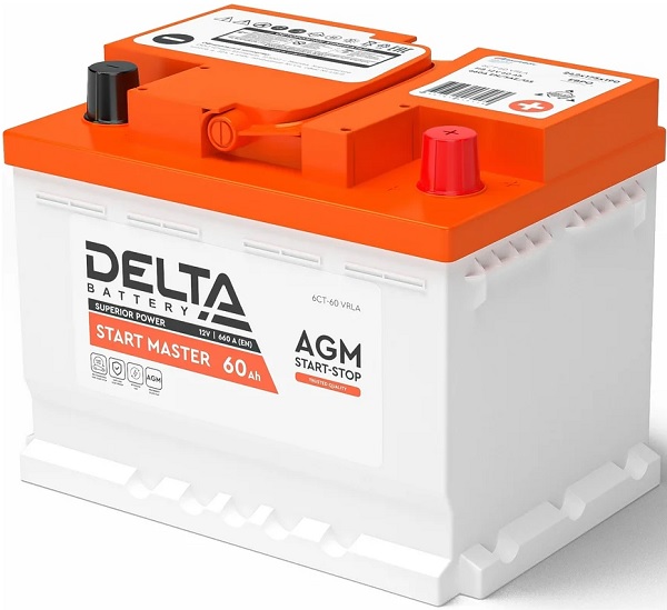 Аккумулятор Delta START MASTER 60 Ah AGM