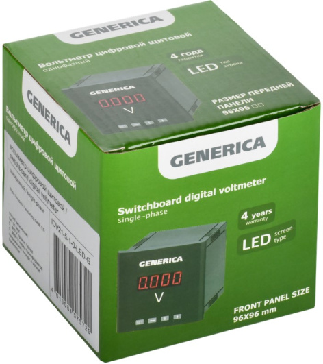 фото Вольтметр  GENERICA IDV21-5-1-0-LED-G в Санкт-Петербургe