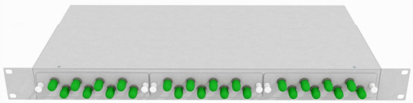 фото Кросс оптический стоечный  TopLAN КРС-Top-1U-24ST/A-OS2-GY в Омске