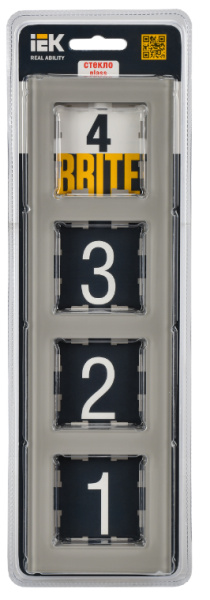 фото Рамка четверная  IEK BR-M42-G-K30 в Омске