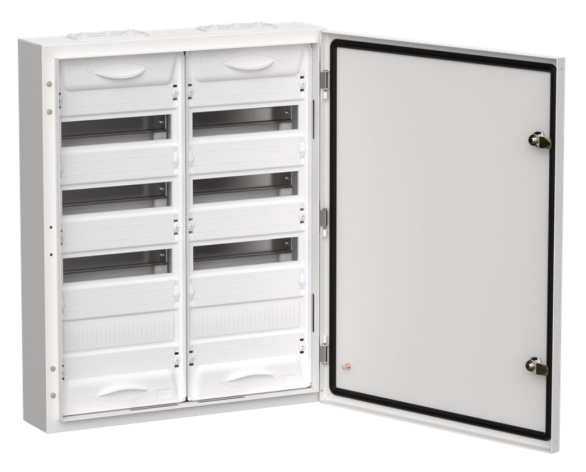 Изображение товара Распределительный щит IEK TI5-50-N-2X048-54 96 модулей IP54 сталь