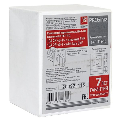 фото Переключатель кулачковый  EKF pk-1-112-10 в Красноярске