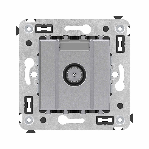 

Розетка DKC 4404523 TV оконечная в стену, "Закаленная сталь", "Avanti", 4404523