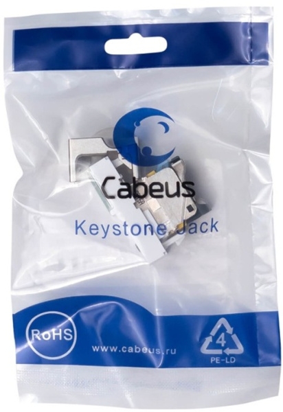 фото Модуль Keystone RJ45 FTP Cabeus KJ-RJ45-Cat.6a-SH-180T-FP-L-22,5 в Воронеже