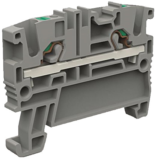 

Клемма проходная DKC ZEFC400GR 2 точки подключения на 4 кв.мм, "Quadro", ZEFC400GR