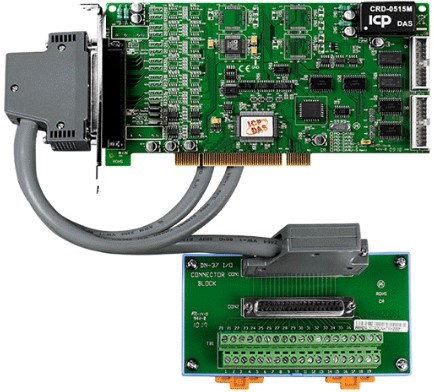 Изображение товара Плата ICP DAS PIO-DA4U/S CR для автоматизации 4 канала с D-Sub разъемом
