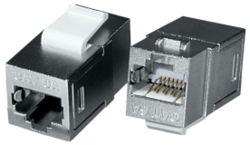 

Адаптер проходной Eurolan 12B-EA-07SL RJ45-RJ45, FTP категории 6A keystone, серебристый, 12B-EA-07SL