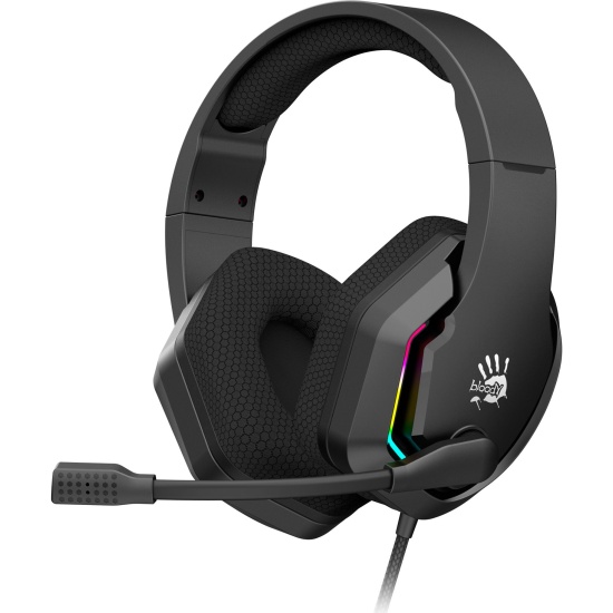 

Наушники A4Tech Bloody G260P черные, с микрофоном, 2м, мониторные, USB, оголовье (1973157), Bloody G260P